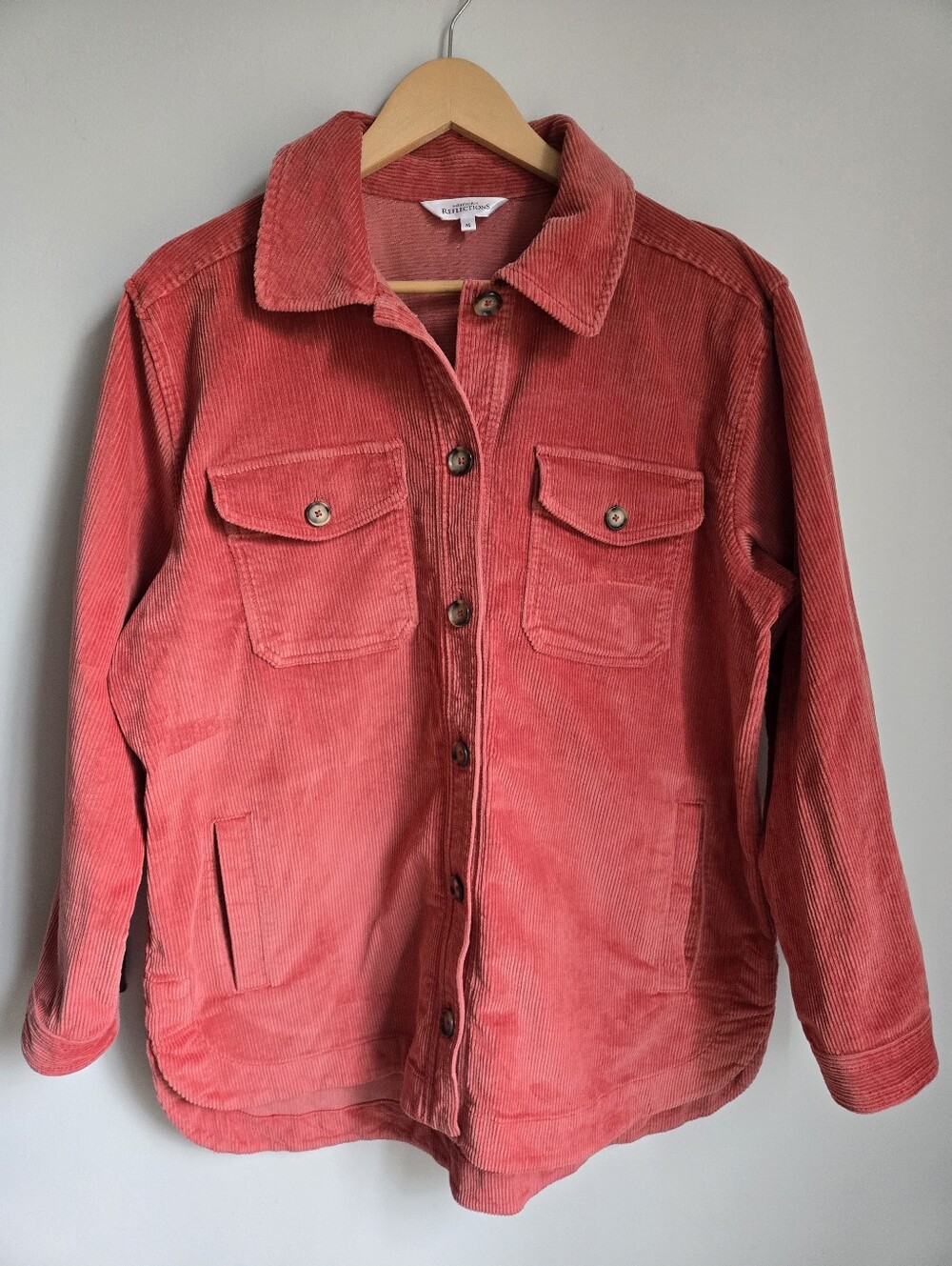 NORTHEN REFLECTIONS Corduroy Button-Front Jacket